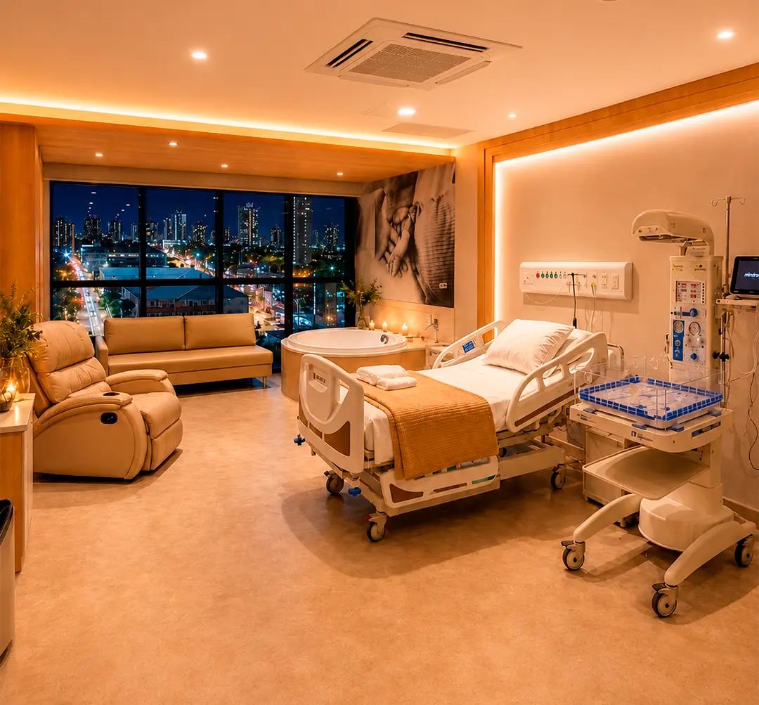 Hospital Santa Lúcia Bauru patient room